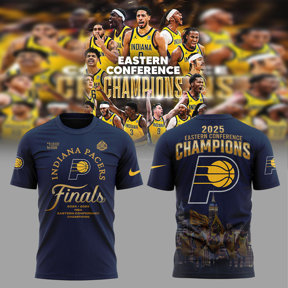 Indiana Pacers EASTERN CONFERENCE CHAMPIONS 2025 T-Shirt