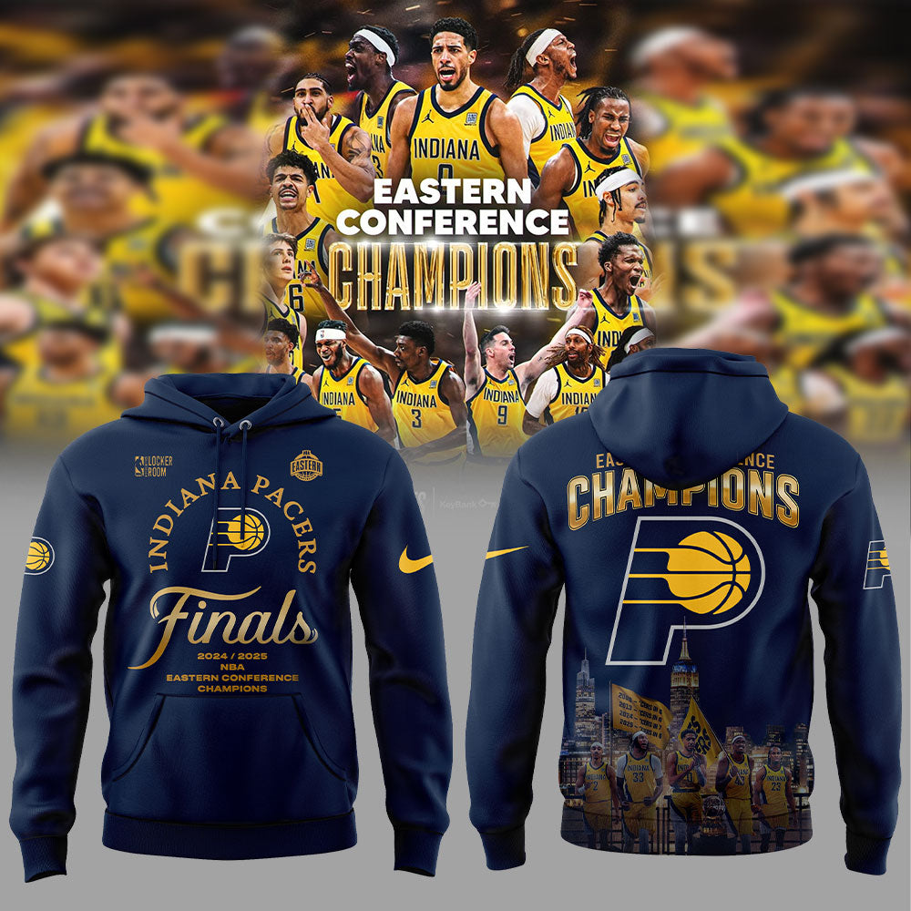 Indiana Pacers EASTERN CONFERENCE CHAMPIONS 2025 Hoodie