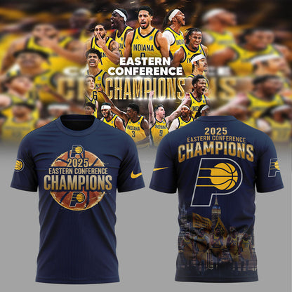 Indiana Pacers EASTERN CONFERENCE CHAMPIONS 2025 T-Shirt
