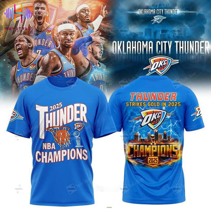 OKC Thunder National Basketball Association Champions 2025 T-Shirt
