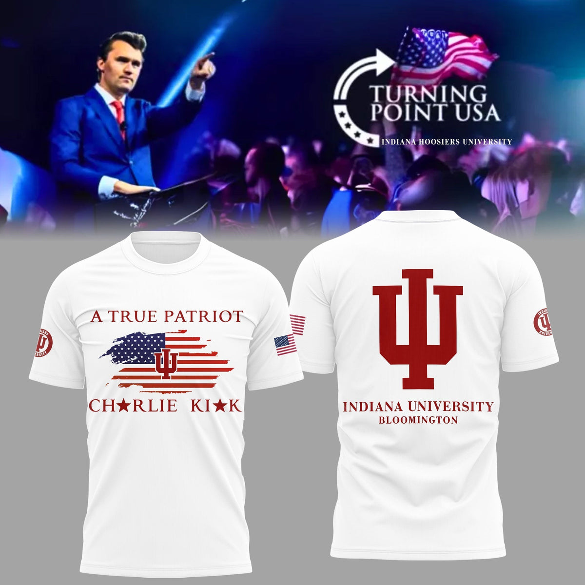 Charlie Kirk Memorial - Indiana University Turning Point USA Shirt - Indiana Turning Point Freedom Shirt