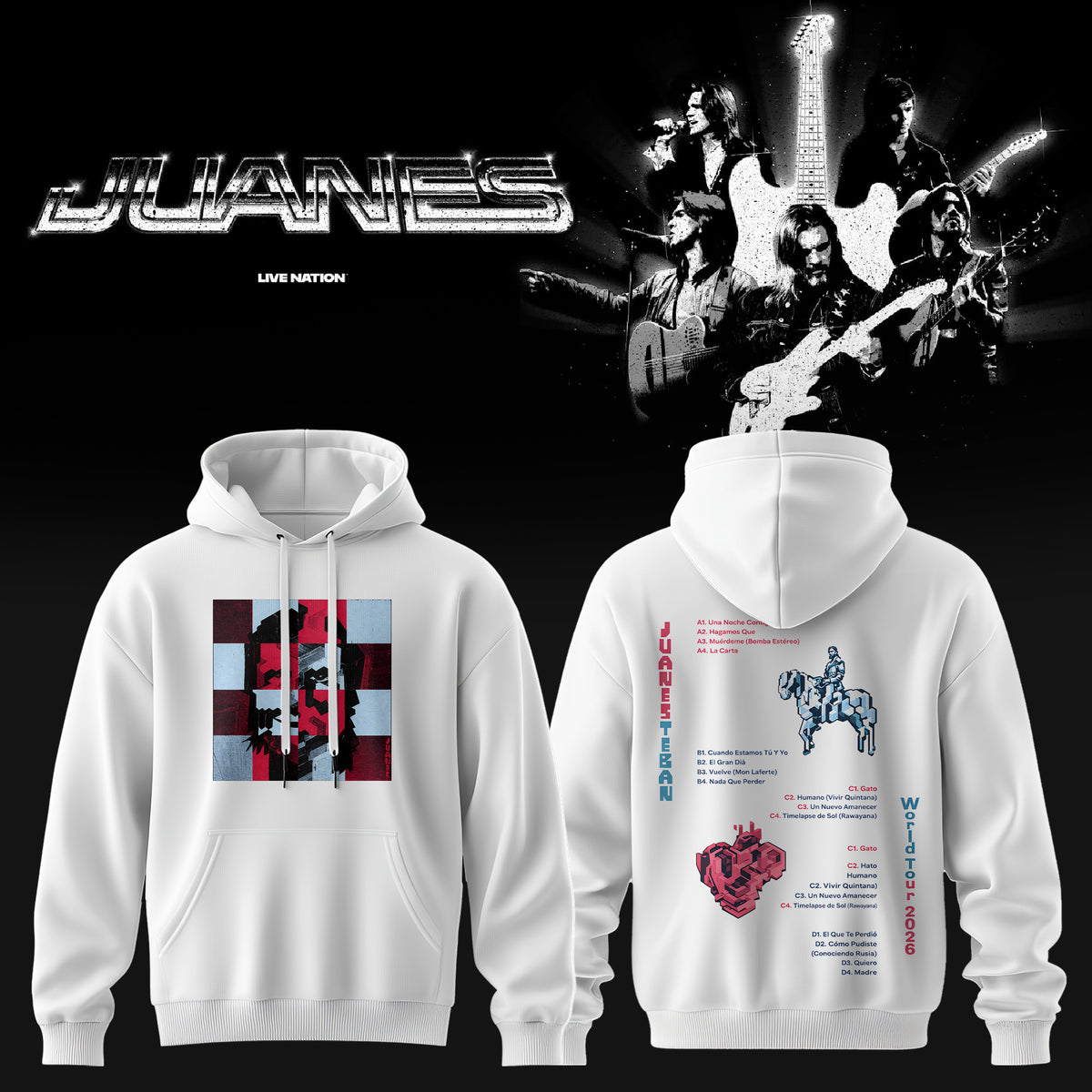 Juanes World Tour 2026 Hoodie