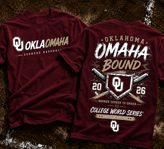 Oklahoma Sooners Baseball 2026 Baseball Men’s College World Series OMAHA Tshirt