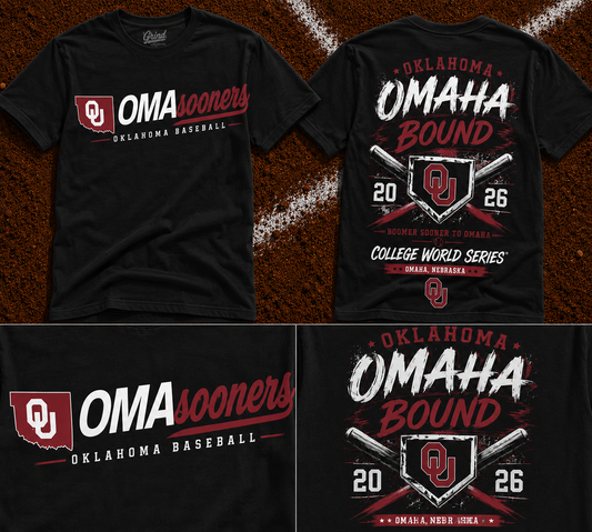 Oklahoma Sooners Baseball 2026 Baseball Men’s College World Series OMAHA Tshirt