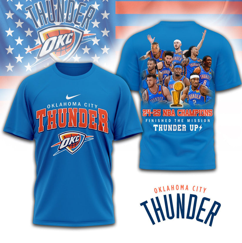 OKC Thunder National Basketball Association Champions 2025 T-Shirt
