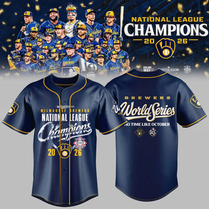 Milwaukee Brewers NLCS Champions 2026 Limited Edition Baseball Jersey