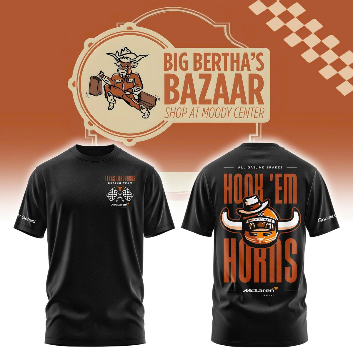 Texas Longhorns x McLaren Hook ’em Horns Tshirt