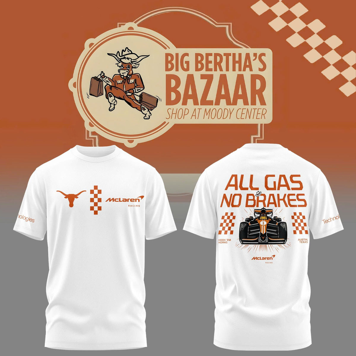 Texas Longhorns x McLauren Outerstuff Finish Line Tshirt