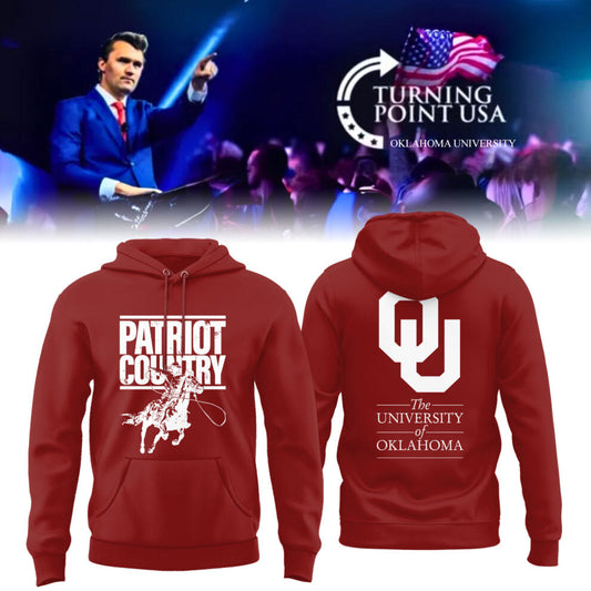 The University Of Oklahoma x Turning Point USA 2025 Hoodie