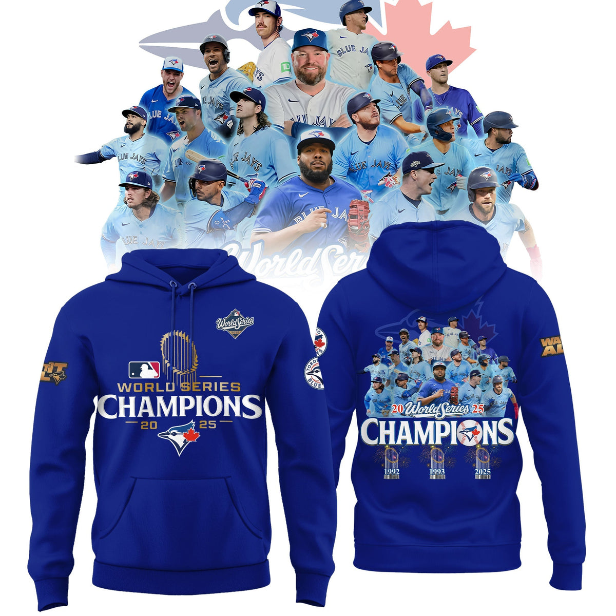 Toronto Blue Jays 2025 World Series Champions Limited Edition Combo Hoodie