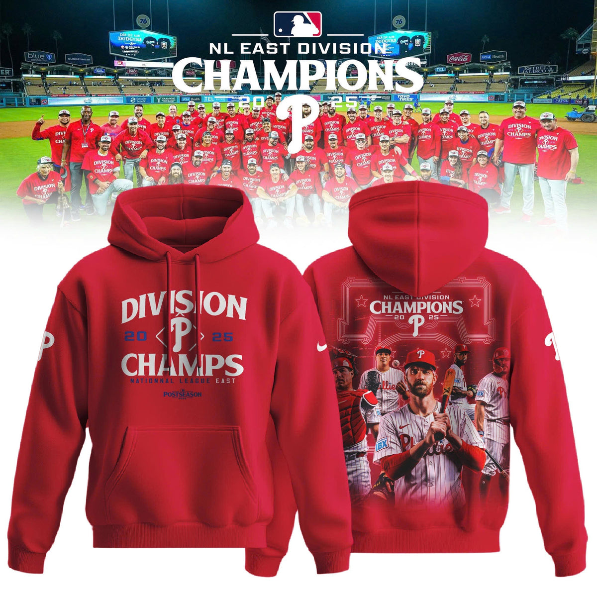 Philadelphia Phillies Hoodie BACK-TO-BACK NL EAST CHAMPIONS