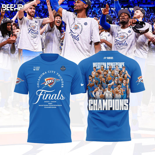 Oklahoma City Thunder 2025 Western Conference Champions T-Shirt