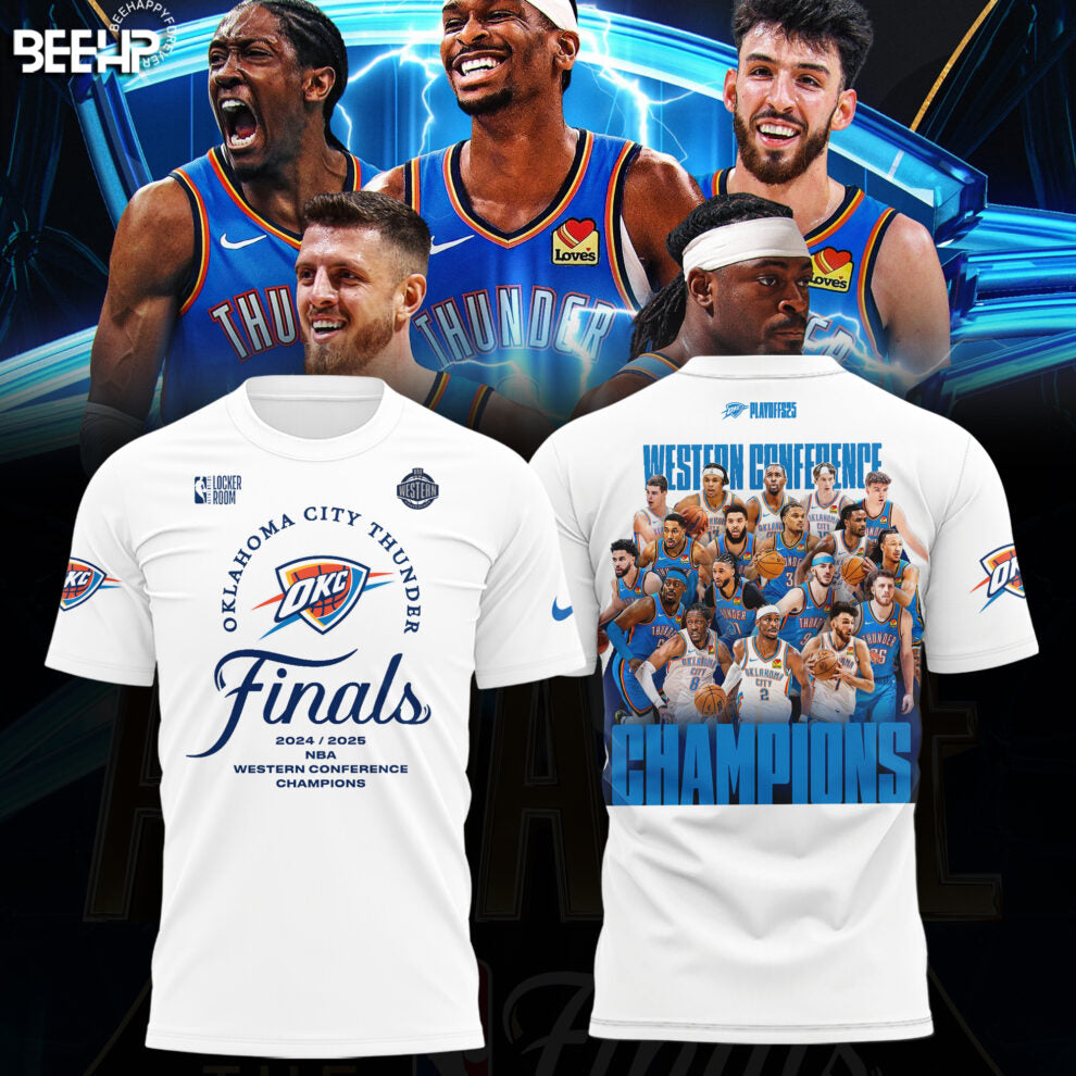 Oklahoma City Thunder 2025 Western Conference Champions T-Shirt