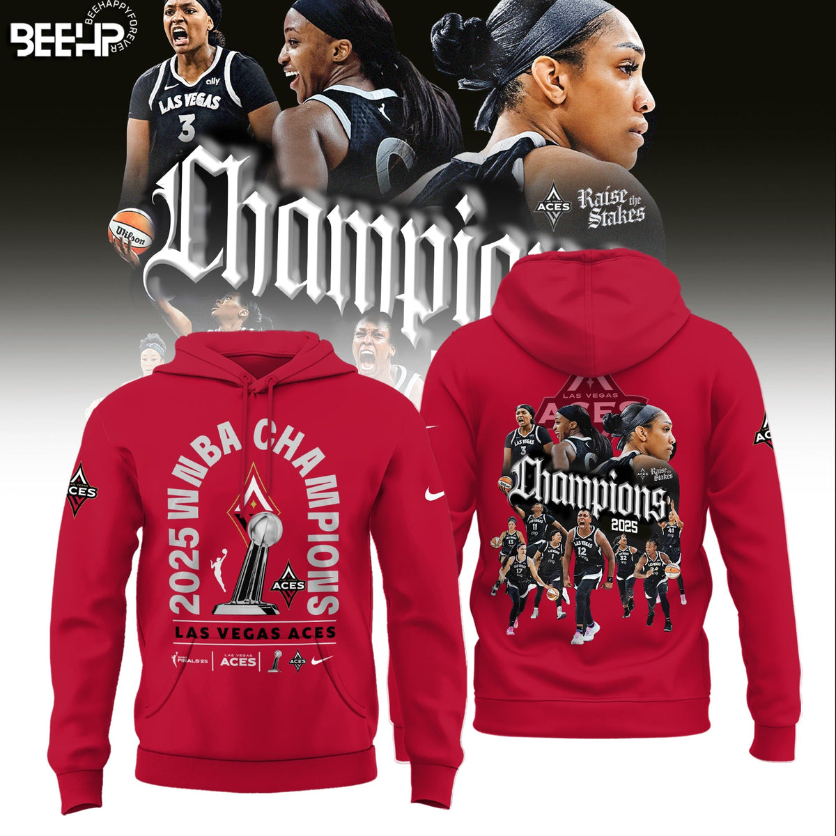 Las Vegas Aces 2025 WNBA Champions Limited Edition Hoodie