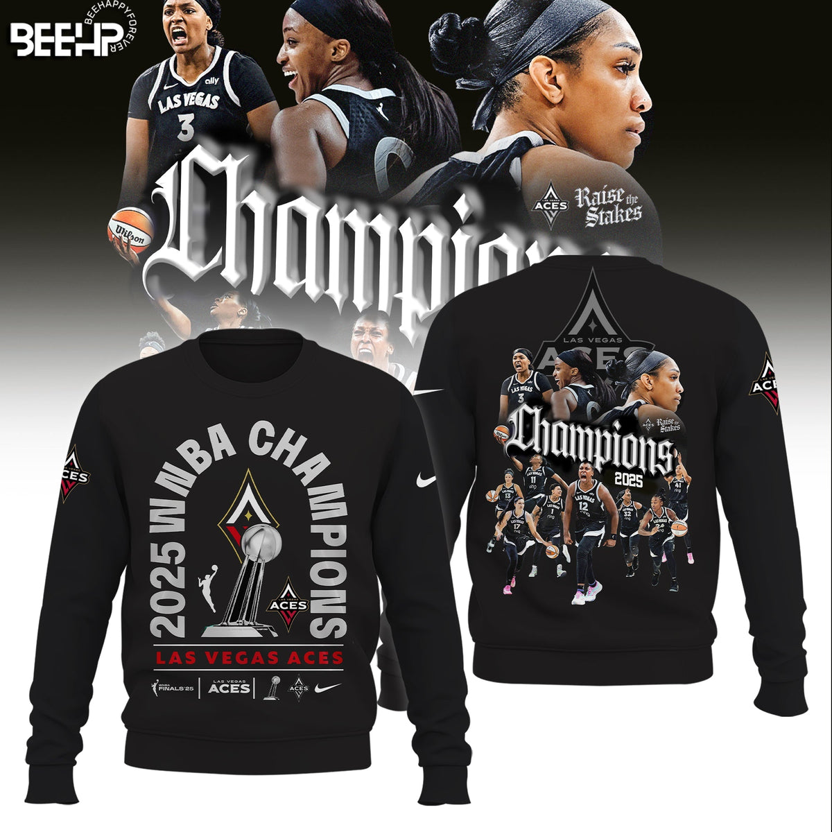 Las Vegas Aces 2025 WNBA Champions Limited Edition Sweatshirt