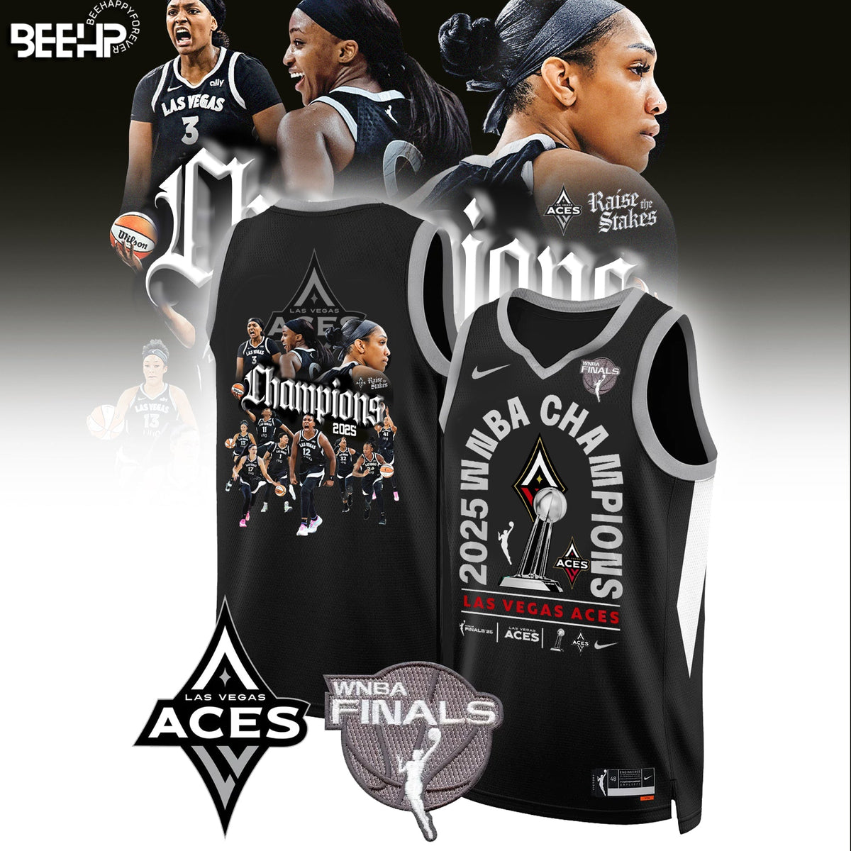 Las Vegas Aces 2025 WNBA Champions Basketball Jersey