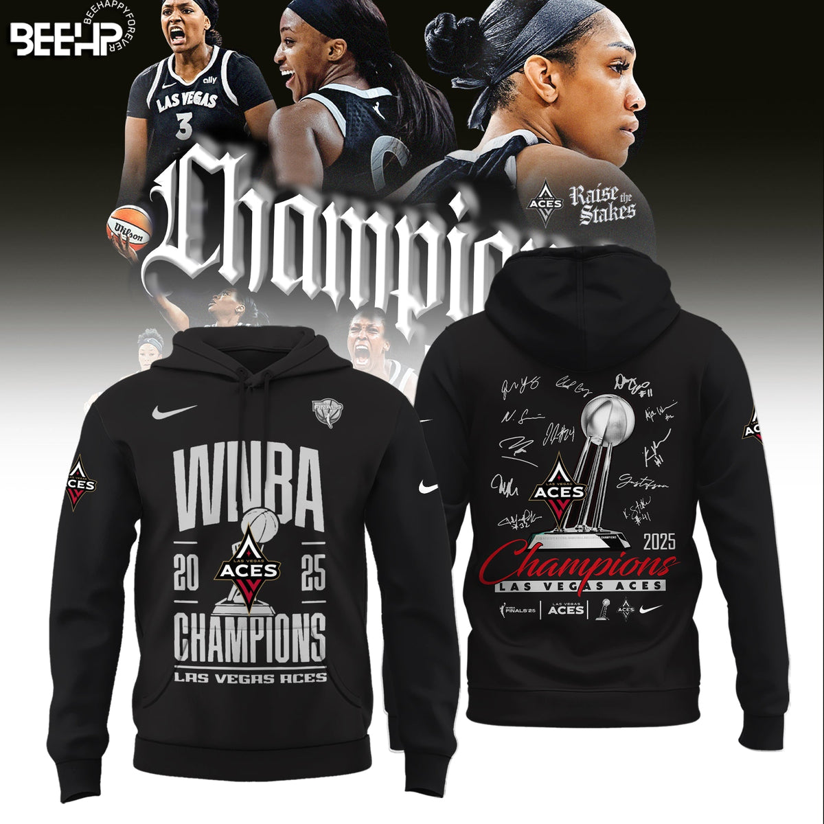 Las Vegas Aces 2025 WNBA Champions Limited Edition Hoodie