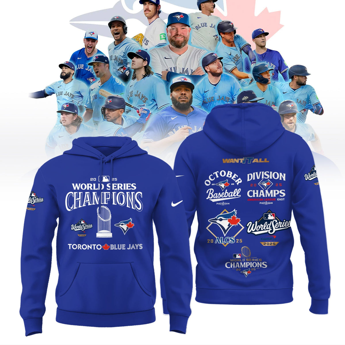 Toronto Blue Jays 2025 World Series Champions Limited Edition Combo Hoodie