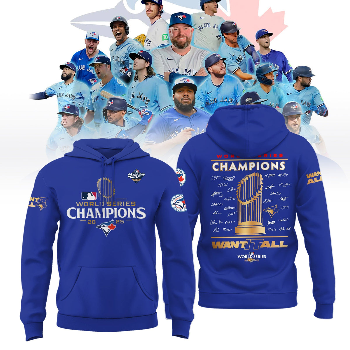 Toronto Blue Jays 2025 World Series Champions Limited Edition Combo Hoodie
