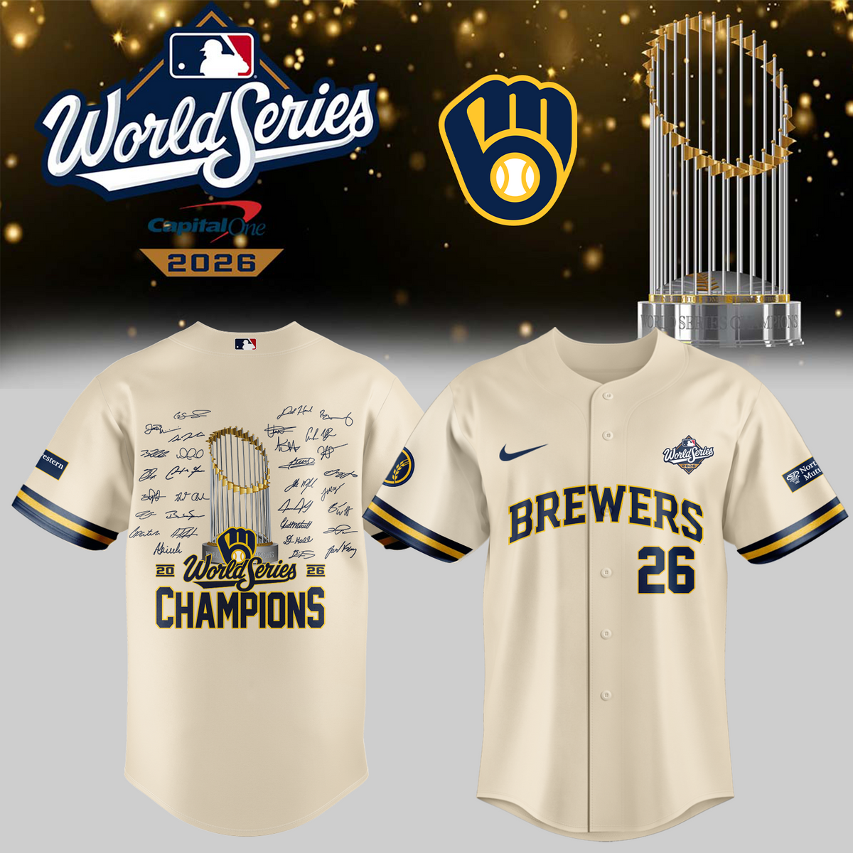 ,,,.Milwaukee Brewers 2026 World Series Champions – Jersey