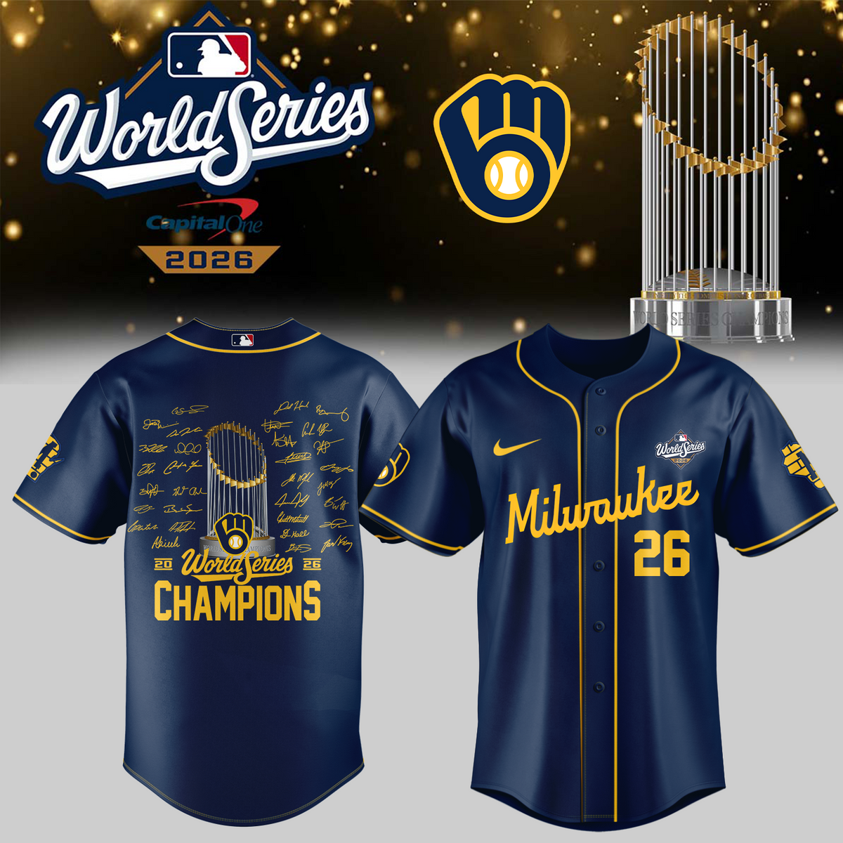 ,,,.Milwaukee Brewers 2026 World Series Champions – Jersey