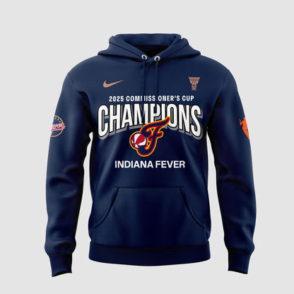 Indiana Fever 2025 WNBA Commissioner's Cup Champions Hoodie