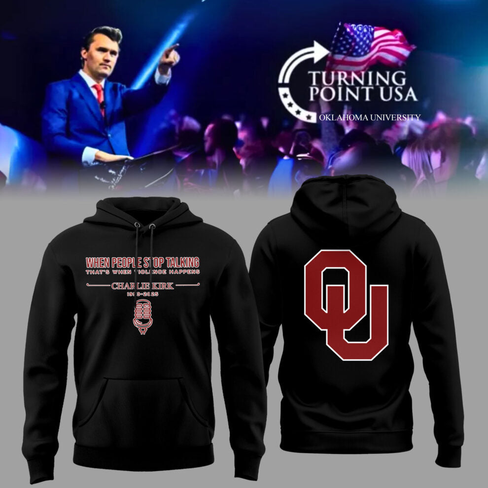 The University Of Oklahoma x Turning Point USA 2025 Hoodie