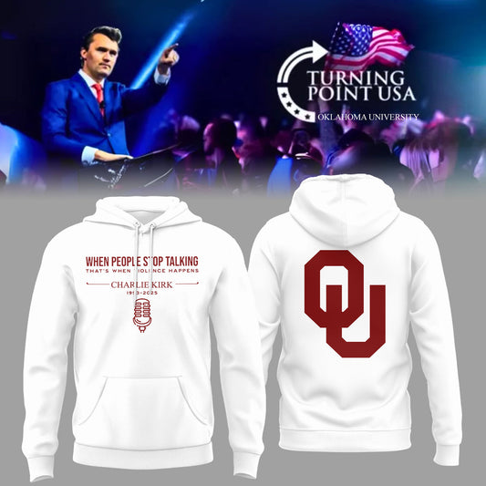 The University Of Oklahoma x Turning Point USA 2025 Hoodie