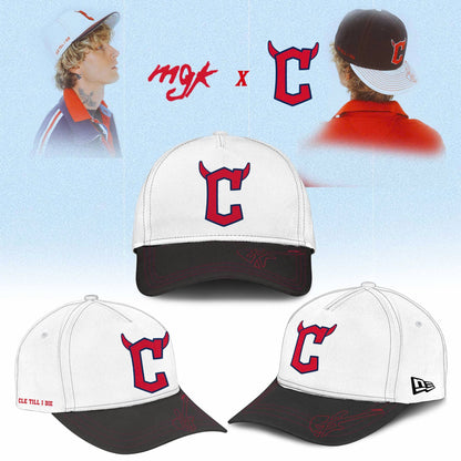 Cleveland Guardians x Mgk 2025 Limited Editions Baseball Hoodie White