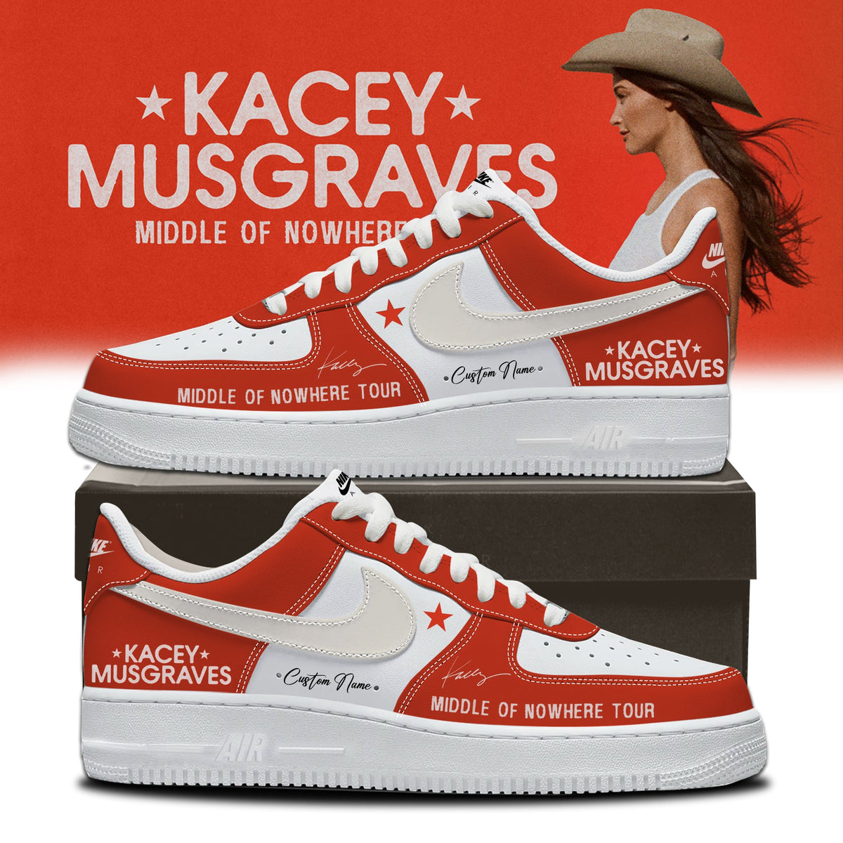 Kacey Musgraves Middle of Nowhere Tour Signed Shoes 2