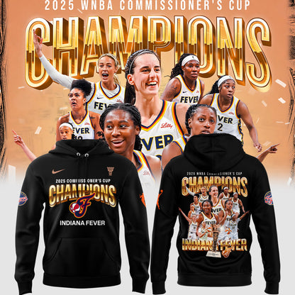 Indiana Fever 2025 WNBA Commissioner's Cup Champions Hoodie