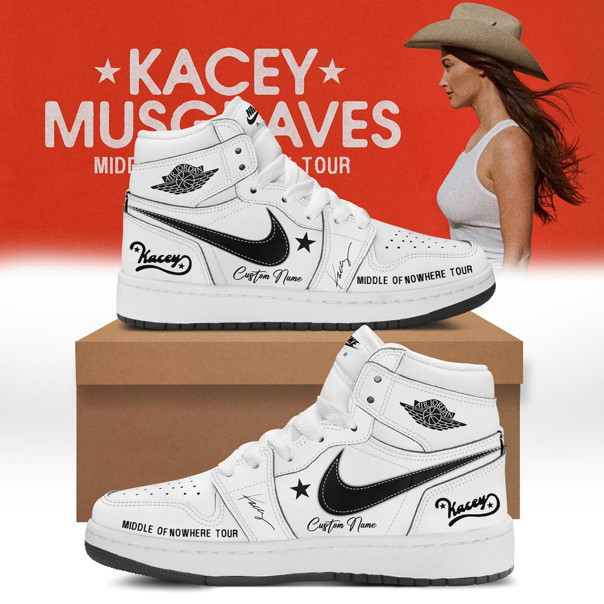 Kacey Musgraves Middle of Nowhere Tour Signed Shoes 4