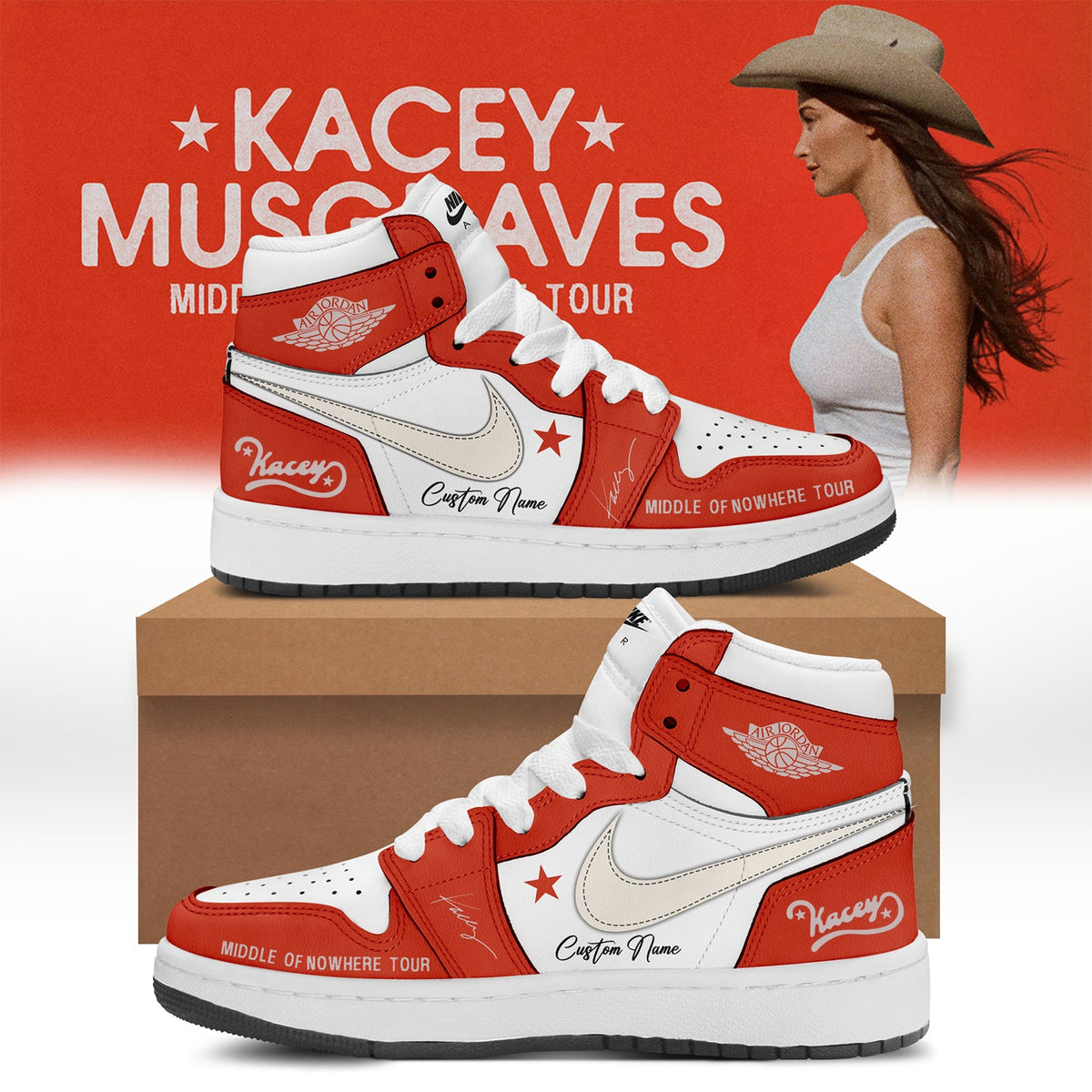 Kacey Musgraves Middle of Nowhere Tour Signed Shoes 4