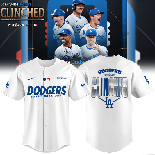 Limited Edition Los Angeles Dodgers Clinched Postseason 2026 Baseball Jersey