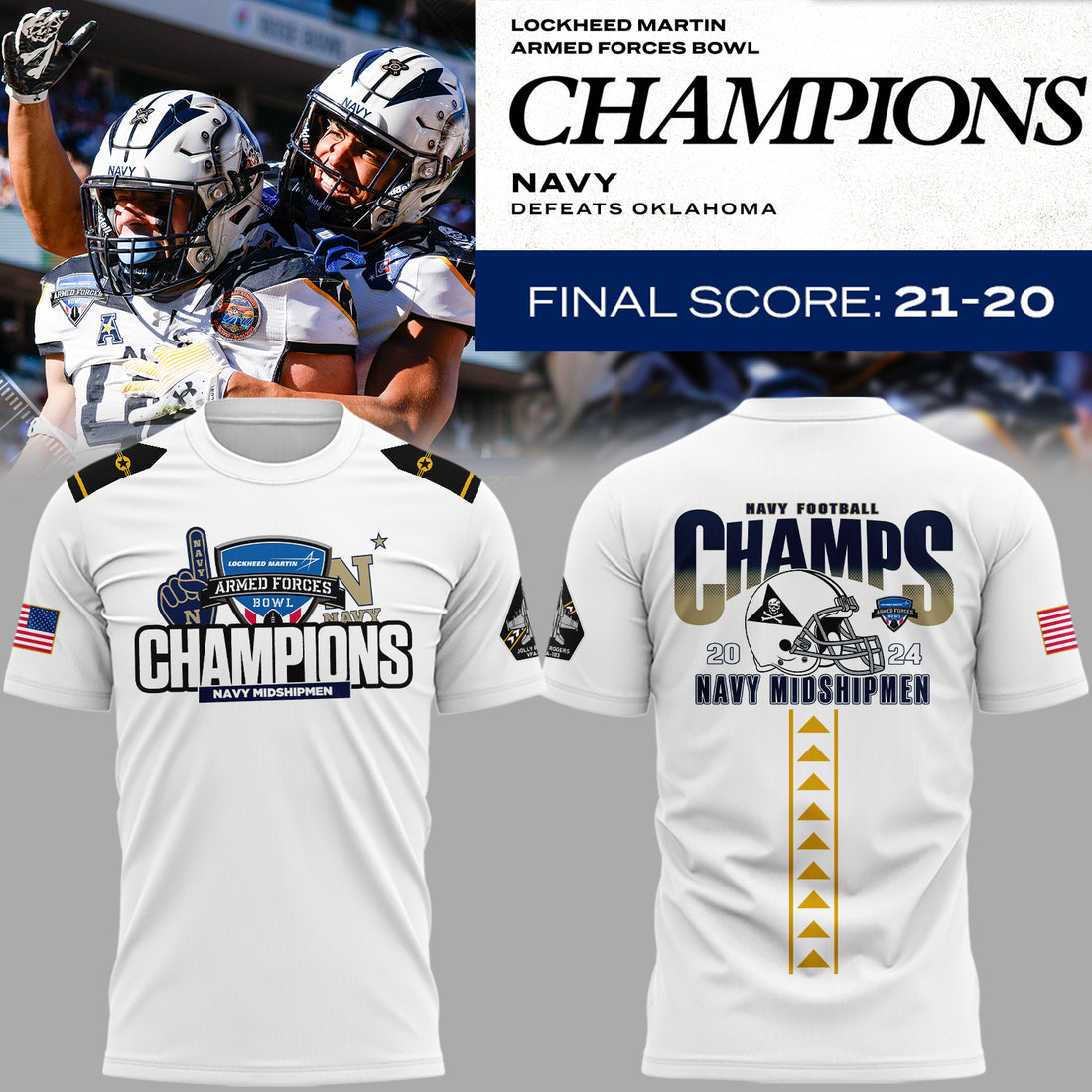 Special Armed Forces Bowl Hoodie Navy Midshipmen T-Shirt