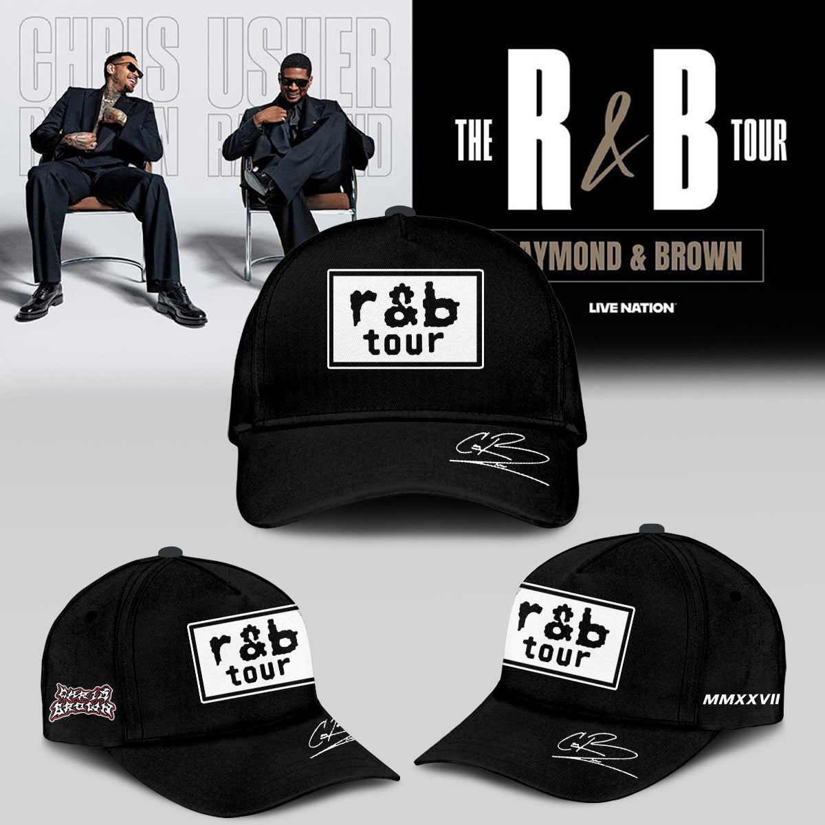 _,Official Chris Brown R&B Tour Signed Tshirt