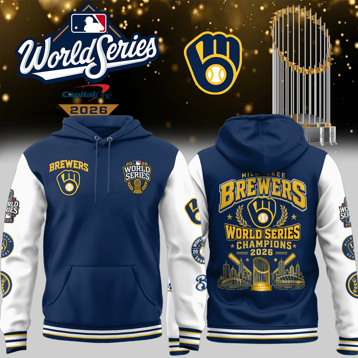 ,.Milwaukee Brewers 2026 World Series Champions – Hoodie