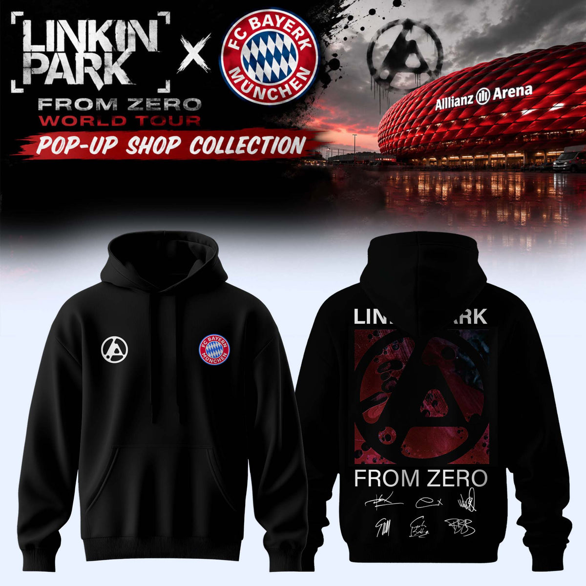 Linkin Park x FC Bayern München Hoodie
