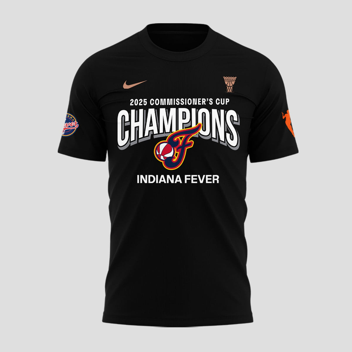 Indiana Fever 2025 WNBA Commissioner's Cup Champions T-Shirt