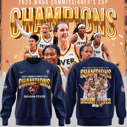 Indiana Fever 2025 WNBA Commissioner's Cup Champions SWEATSHIRT