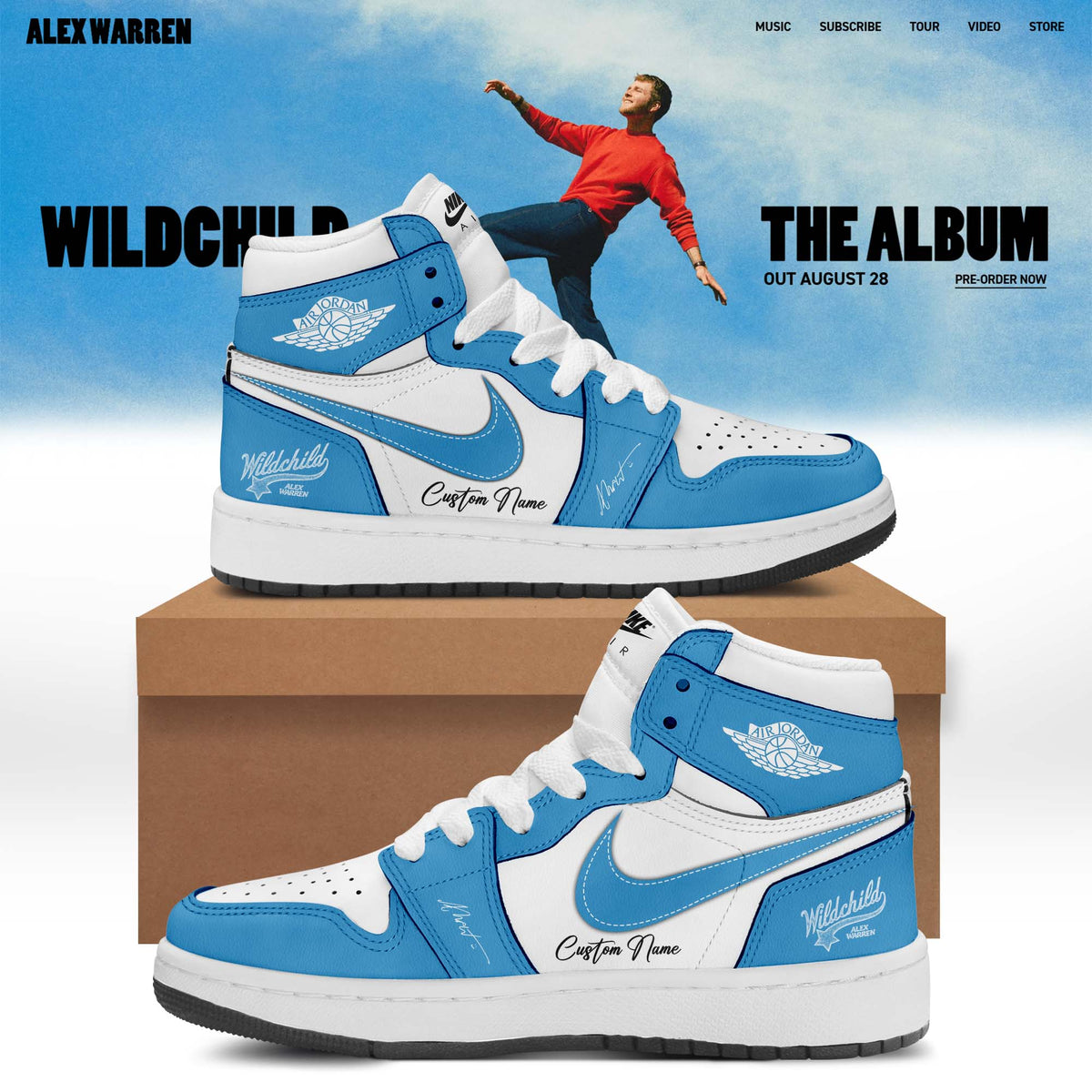.Alex Warren’s “Little Orphan Alex” Tour Shoes
