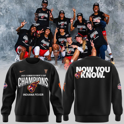Indiana Fever 2025 WNBA Commissioner's Cup Champions SWEATSHIRT