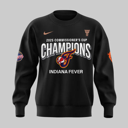 Indiana Fever 2025 WNBA Commissioner's Cup Champions SWEATSHIRT