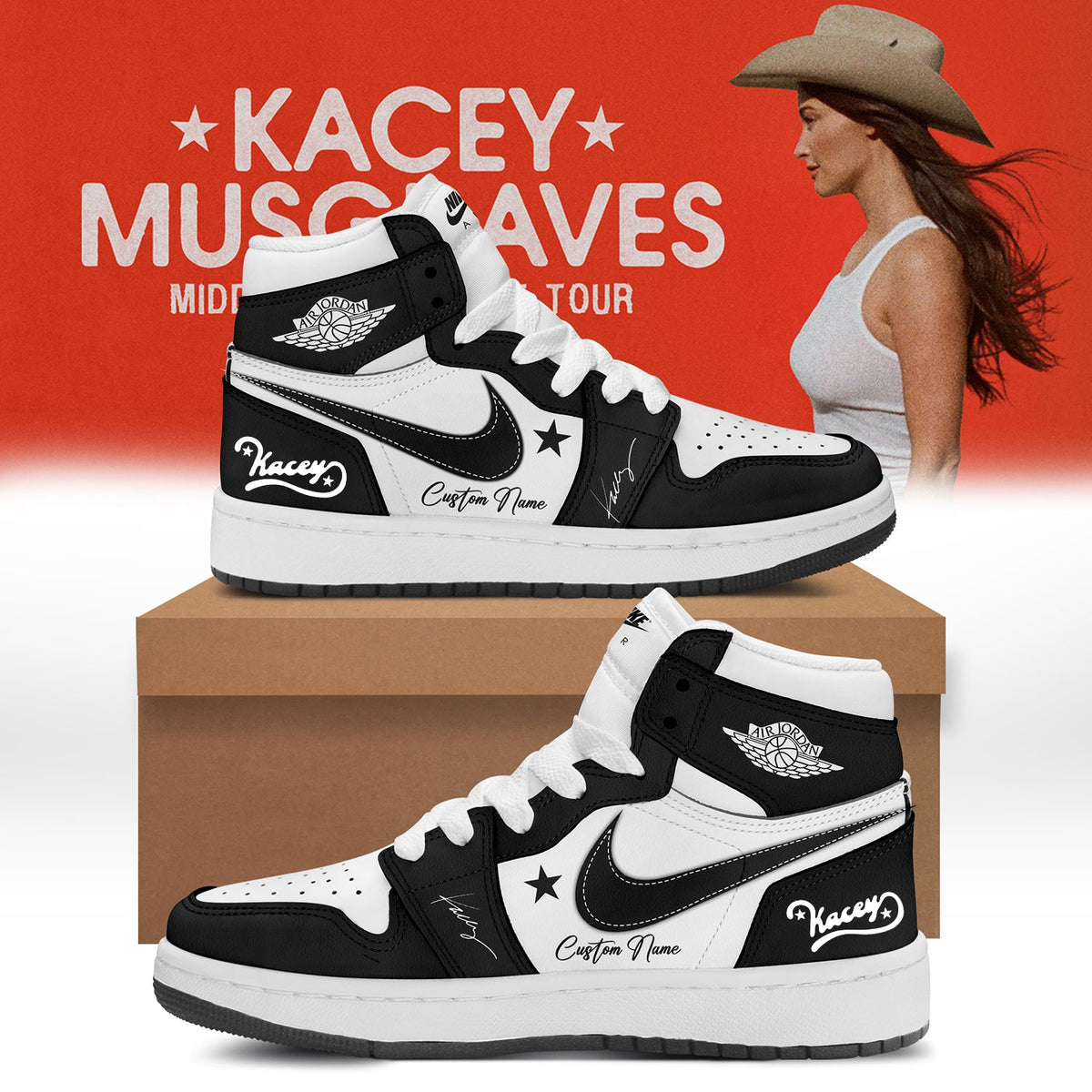 Kacey Musgraves Middle of Nowhere Tour Signed Shoes 1