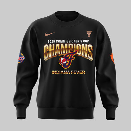 Indiana Fever 2025 WNBA Commissioner's Cup Champions SWEATSHIRT