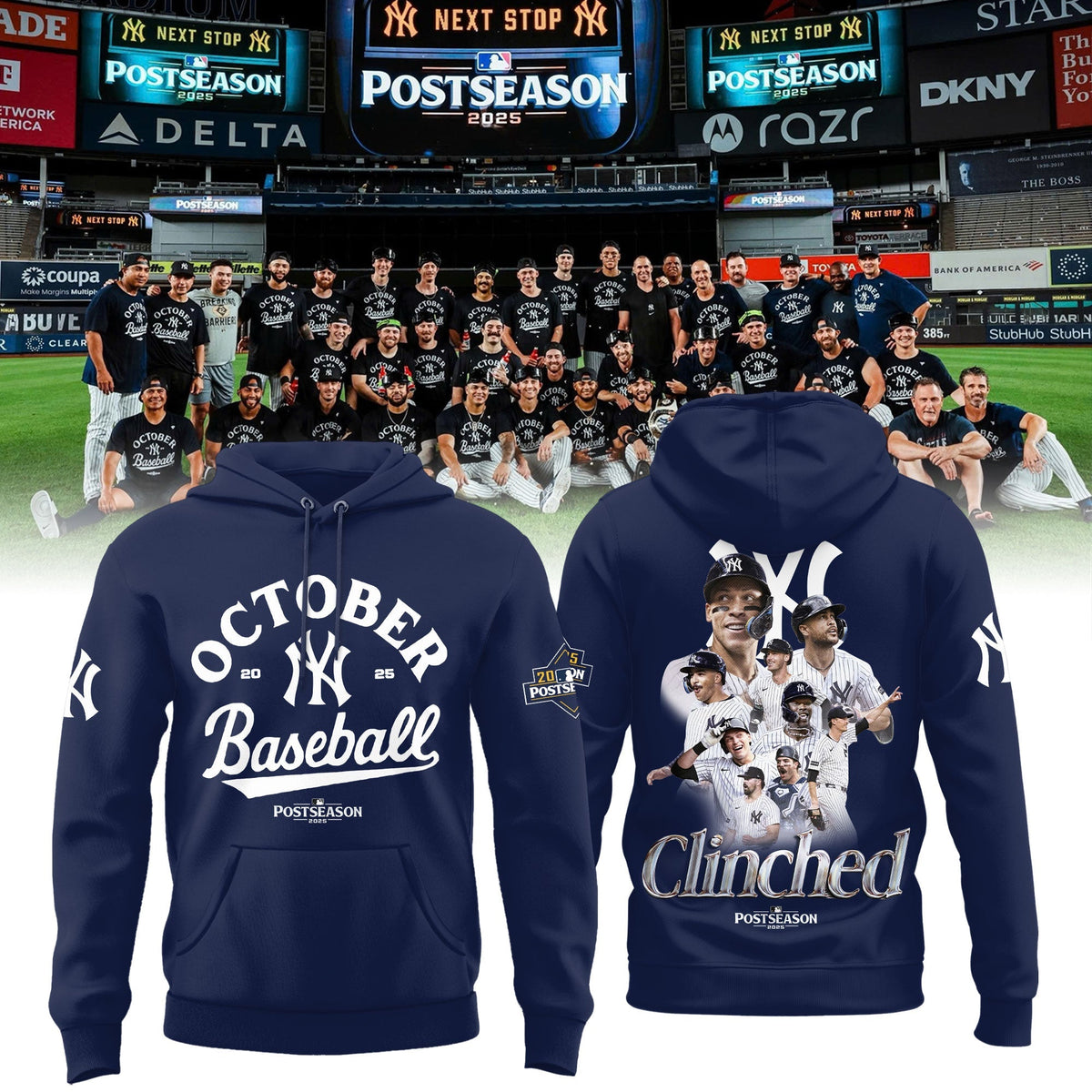 New York Yankees October 2025 Postseason Hoodie