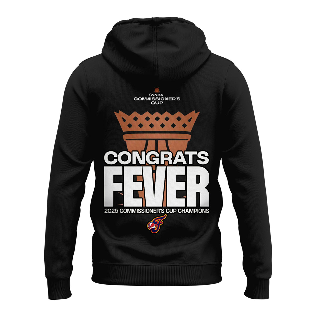 Special 2025 WNBA Commissioner's Cup Champions Indiana Fever Black Hoodie