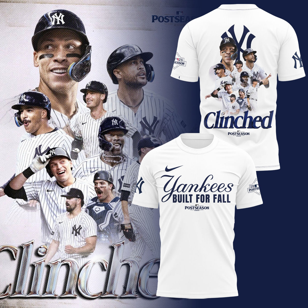 New York Yankees October 2025 Postseason T-Shirt