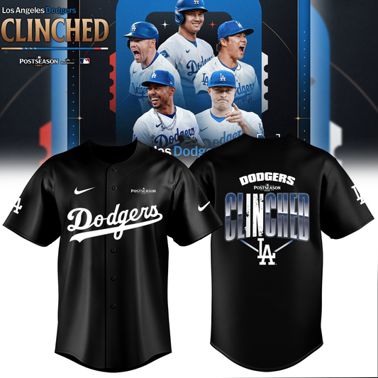 Limited Edition Los Angeles Dodgers Clinched Postseason 2026 Baseball Jersey