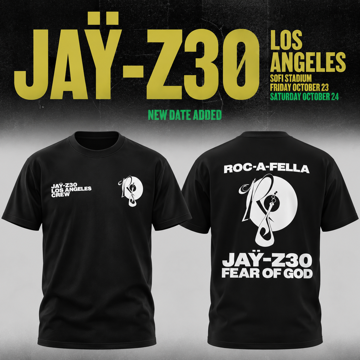JAY-Z 30 exclusive TSHIRT 2026, Los Angeles